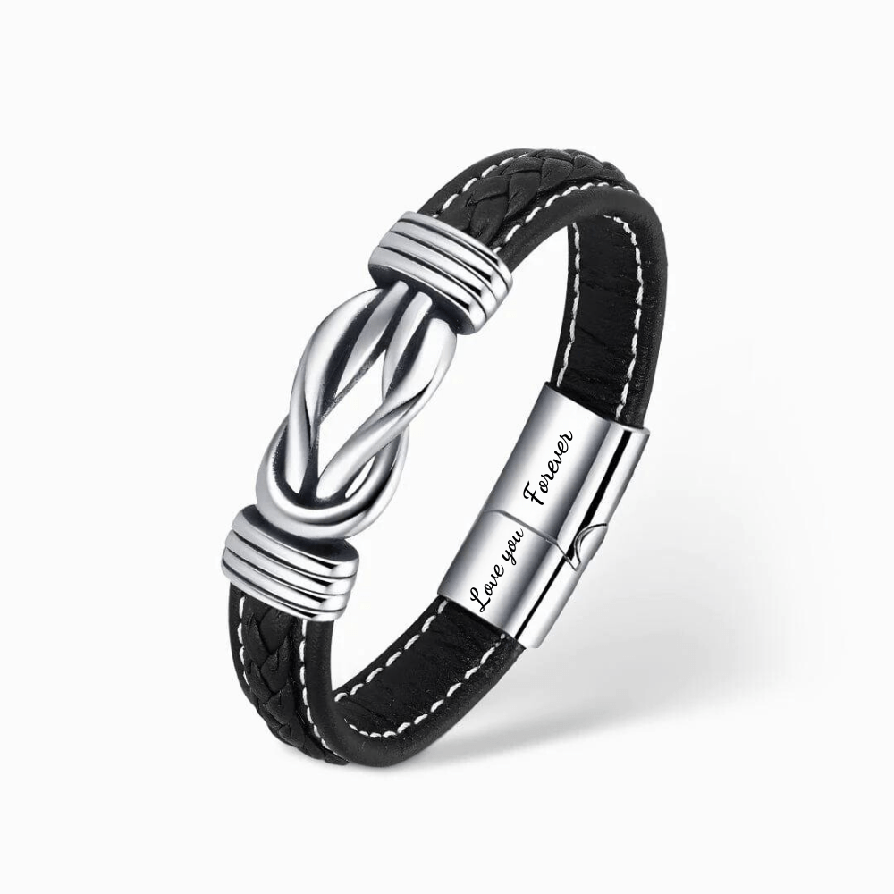 Infinity Leather Bracelet - Connecting Gift