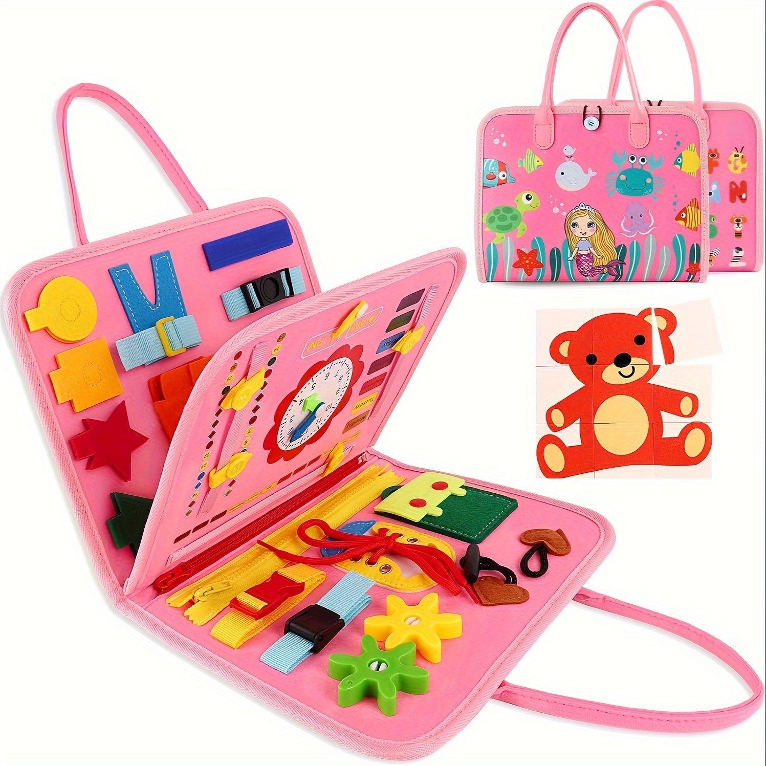 25-in-1 Press Panel - Educational Sensory Toy for Toddlers