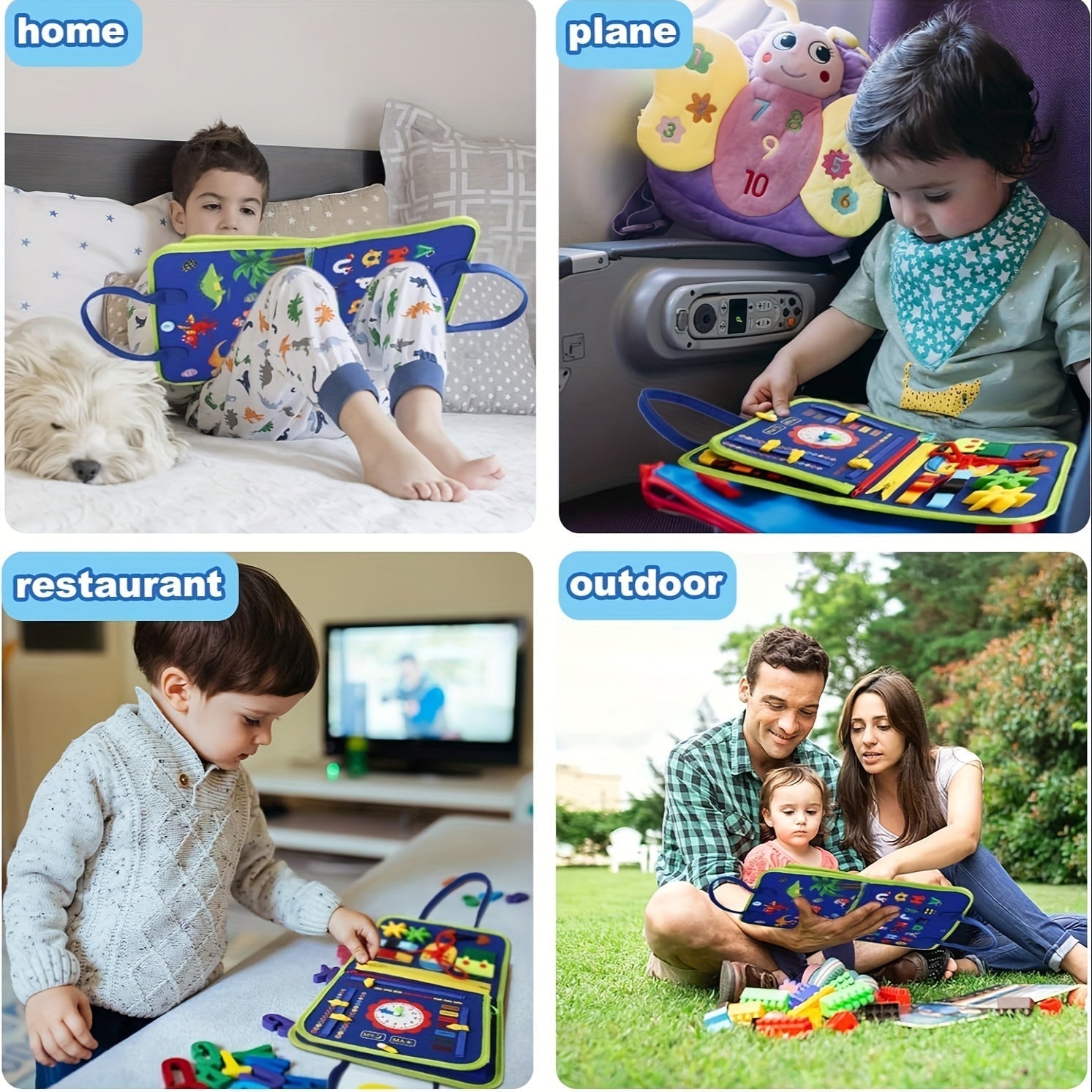 25-in-1 Press Panel - Educational Sensory Toy for Toddlers