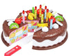 Plastic Cake Toy for Children for Counting, Cutting & Decorating