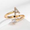 RegaliaEngrave Signature Ring | Elegant gold-plated adjustable memory jewelry