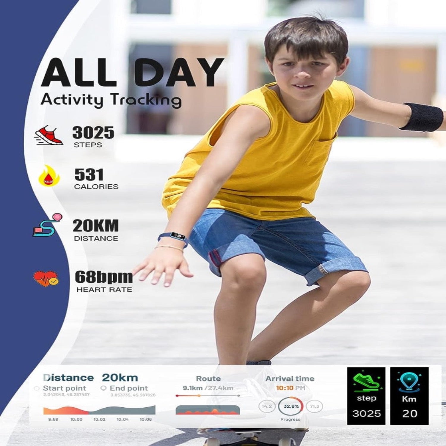 Slim Fitness Watch for Kids – KidFit Pro