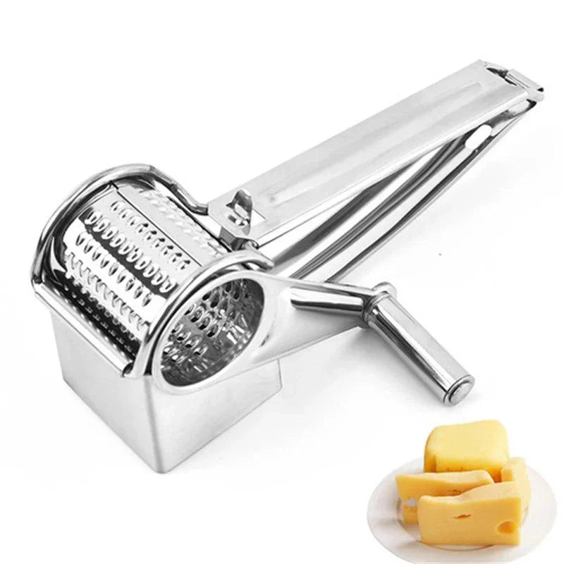 Manual Cheese Grater | Stainless Steel | Versatile Drums