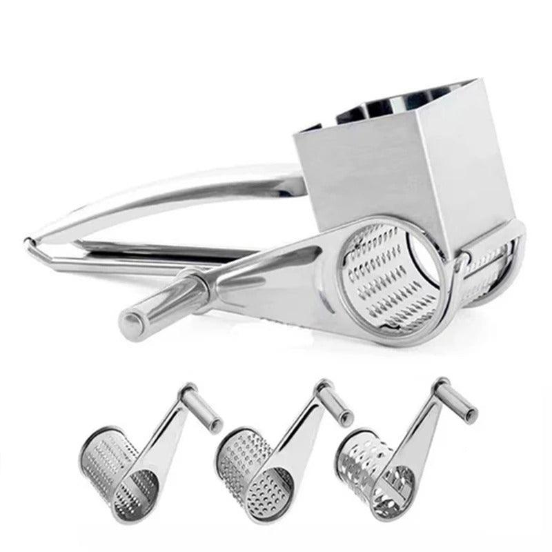 Manual Cheese Grater | Stainless Steel | Versatile Drums