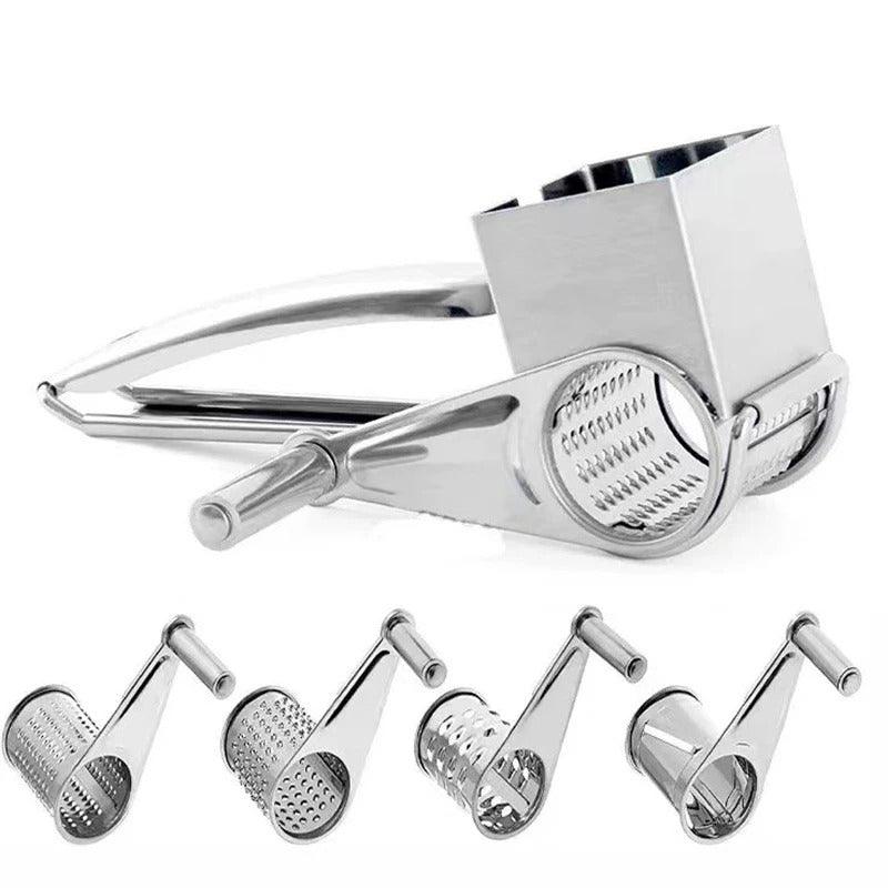 Manual Cheese Grater | Stainless Steel | Versatile Drums