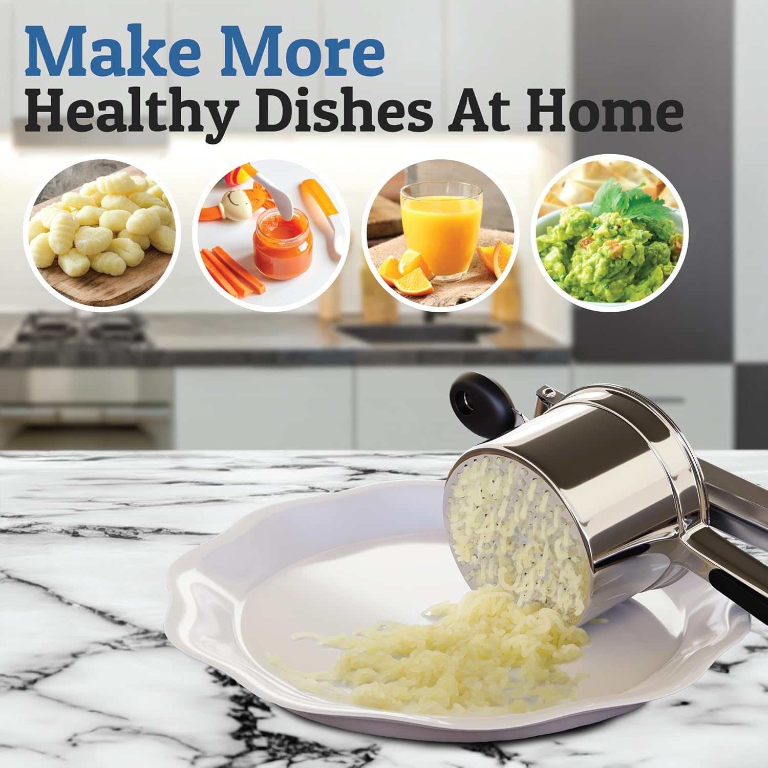 Perfect Mashed Potatoes: Heavy Stainless Steel Potato Masher