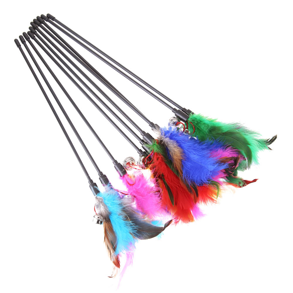 Cat Toy with Feathers (5 Pieces) – FeatherChase