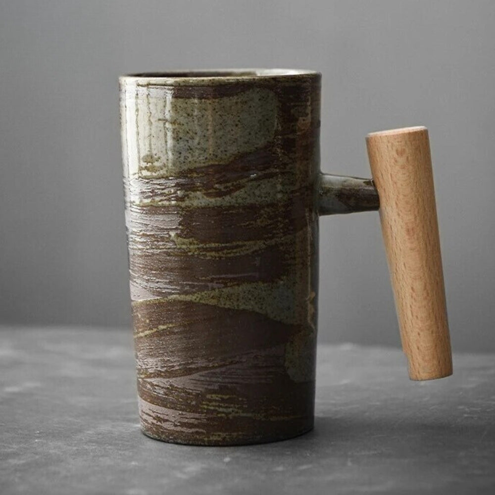 Nordic Latte Mugs with Earthy Design – NatureSip