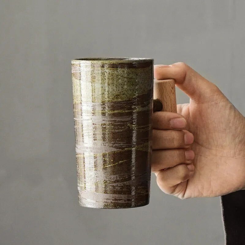 Nordic Latte Mugs with Earthy Design – NatureSip