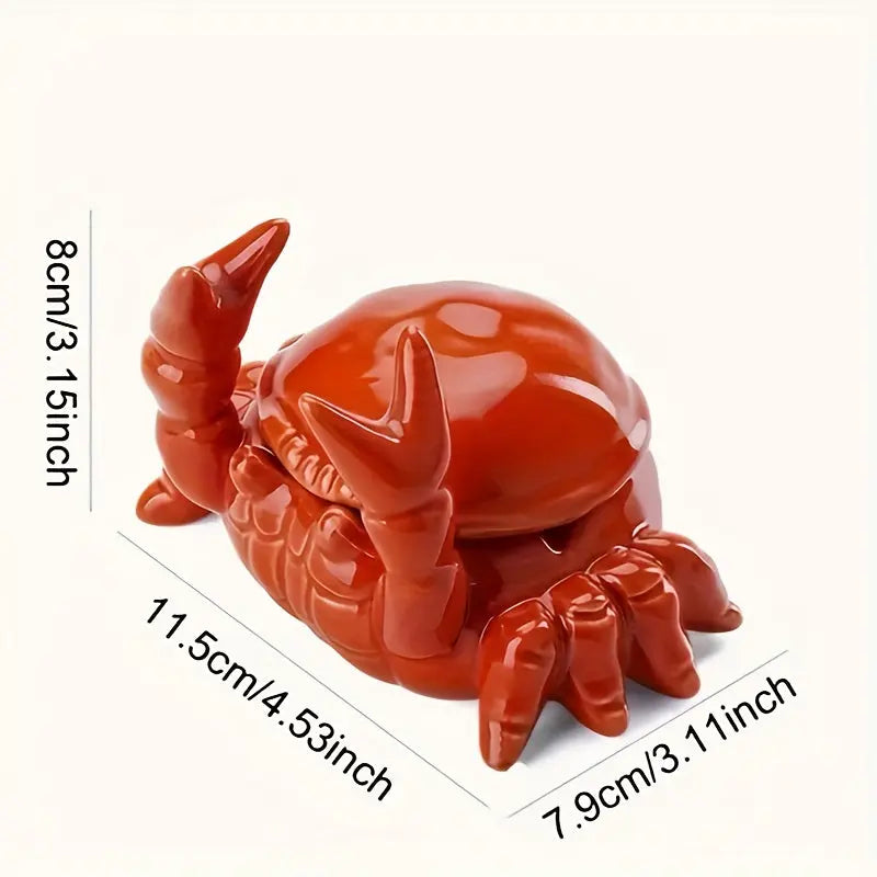 Ceramic Crab Ashtray - Unique Design - Decorative