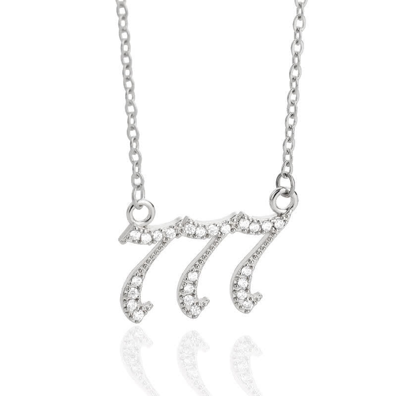 Zirconia Angel Numbers Necklace – Seraphina