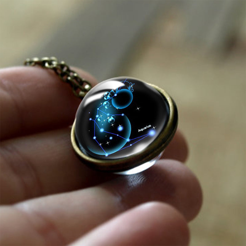 Glass-12-Star Sign Protection Pendant – Sofia