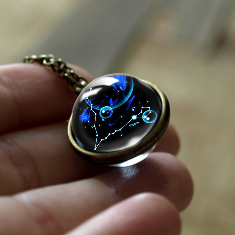 Glass-12-Star Sign Protection Pendant – Sofia