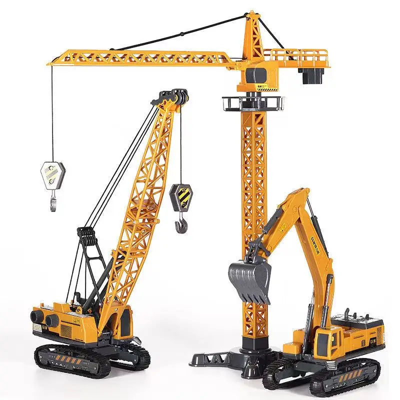 Toy Construction Site Set - Excavators & Cranes - Creative Play