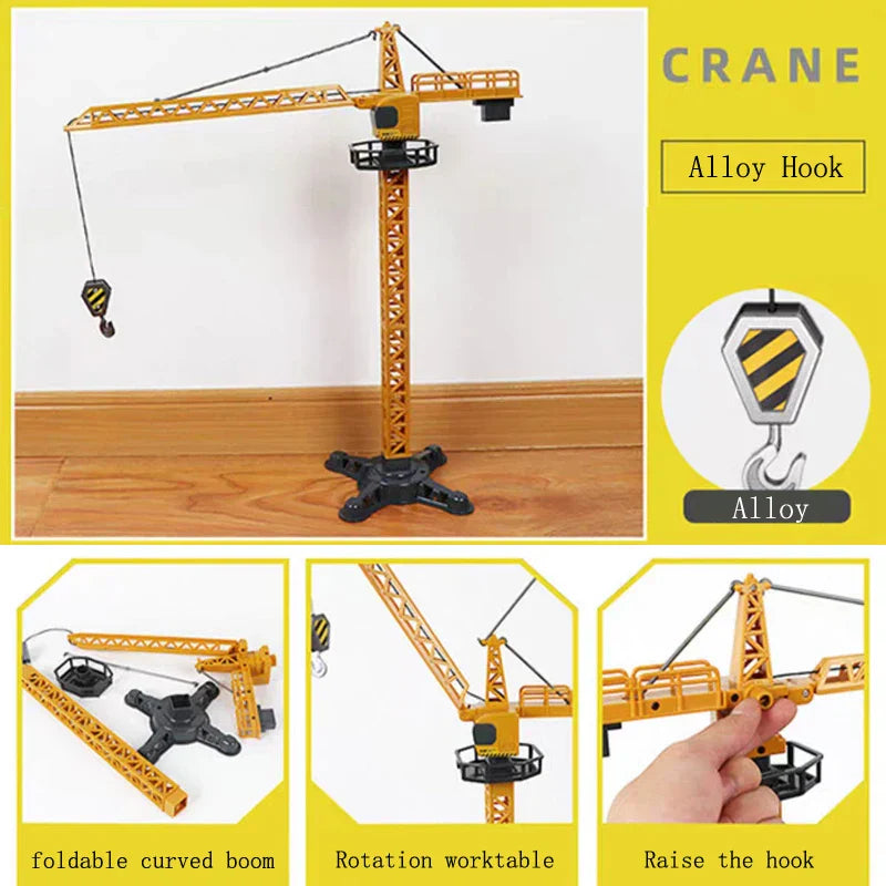 Toy Construction Site Set - Excavators & Cranes - Creative Play