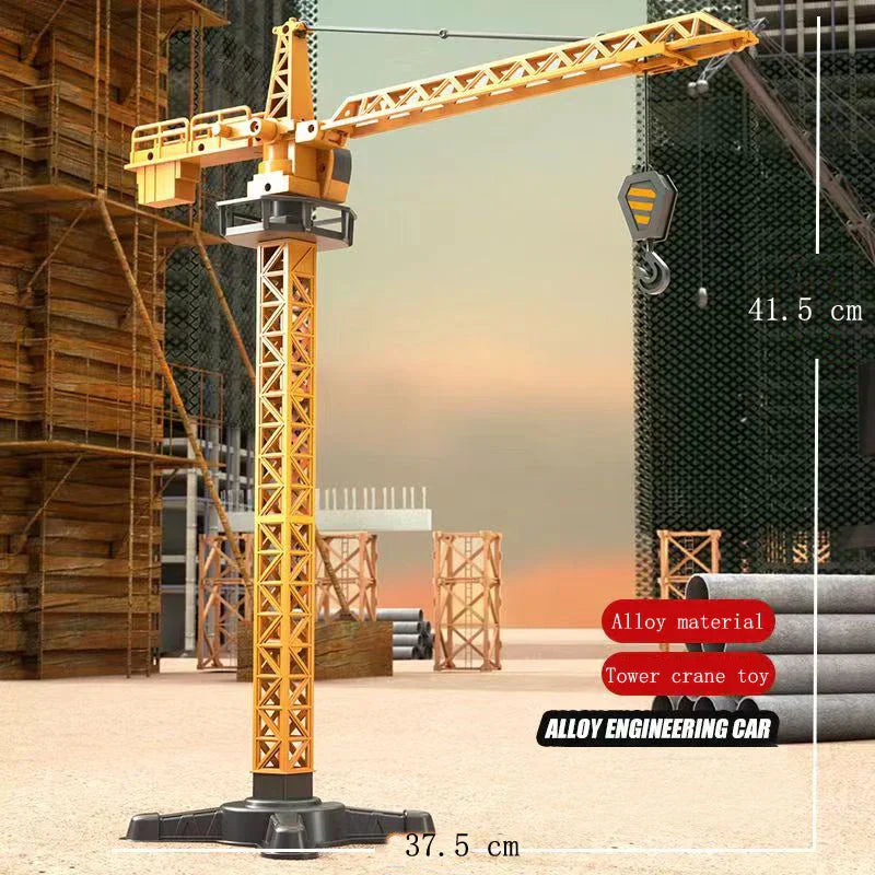 Toy Construction Site Set - Excavators & Cranes - Creative Play