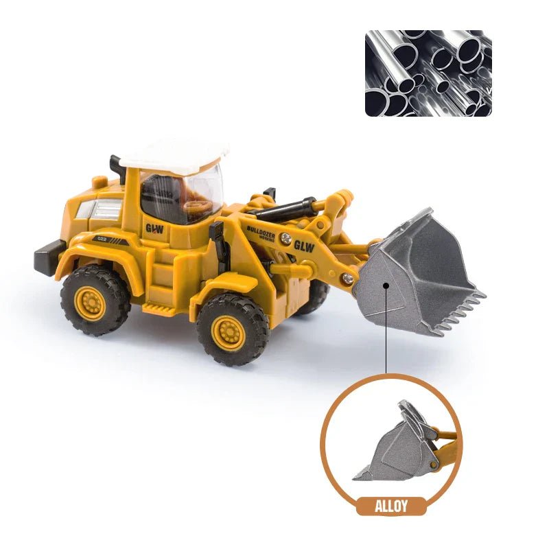 Toy Construction Site Set - Excavators & Cranes - Creative Play