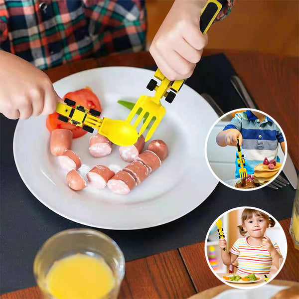 Bulldozer Children's Cutlery Set - ConstructoFork