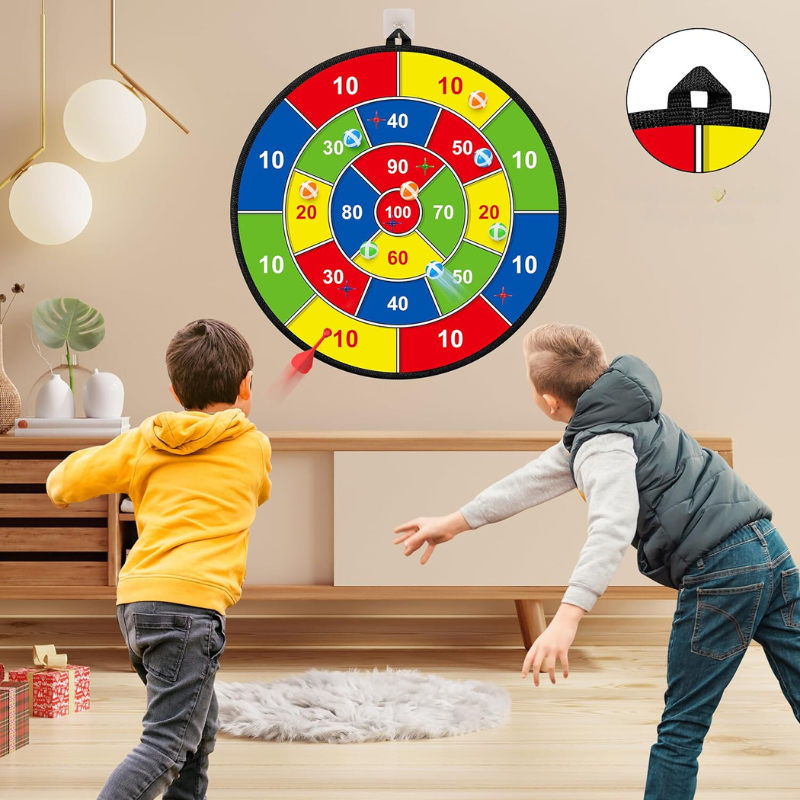 Large Children's Dartboard with Sticky Balls and Darts – PlayTarget