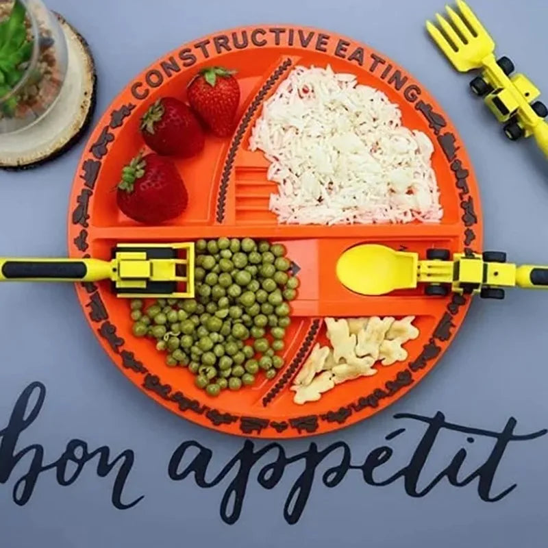 Bulldozer Children's Cutlery Set - ConstructoFork