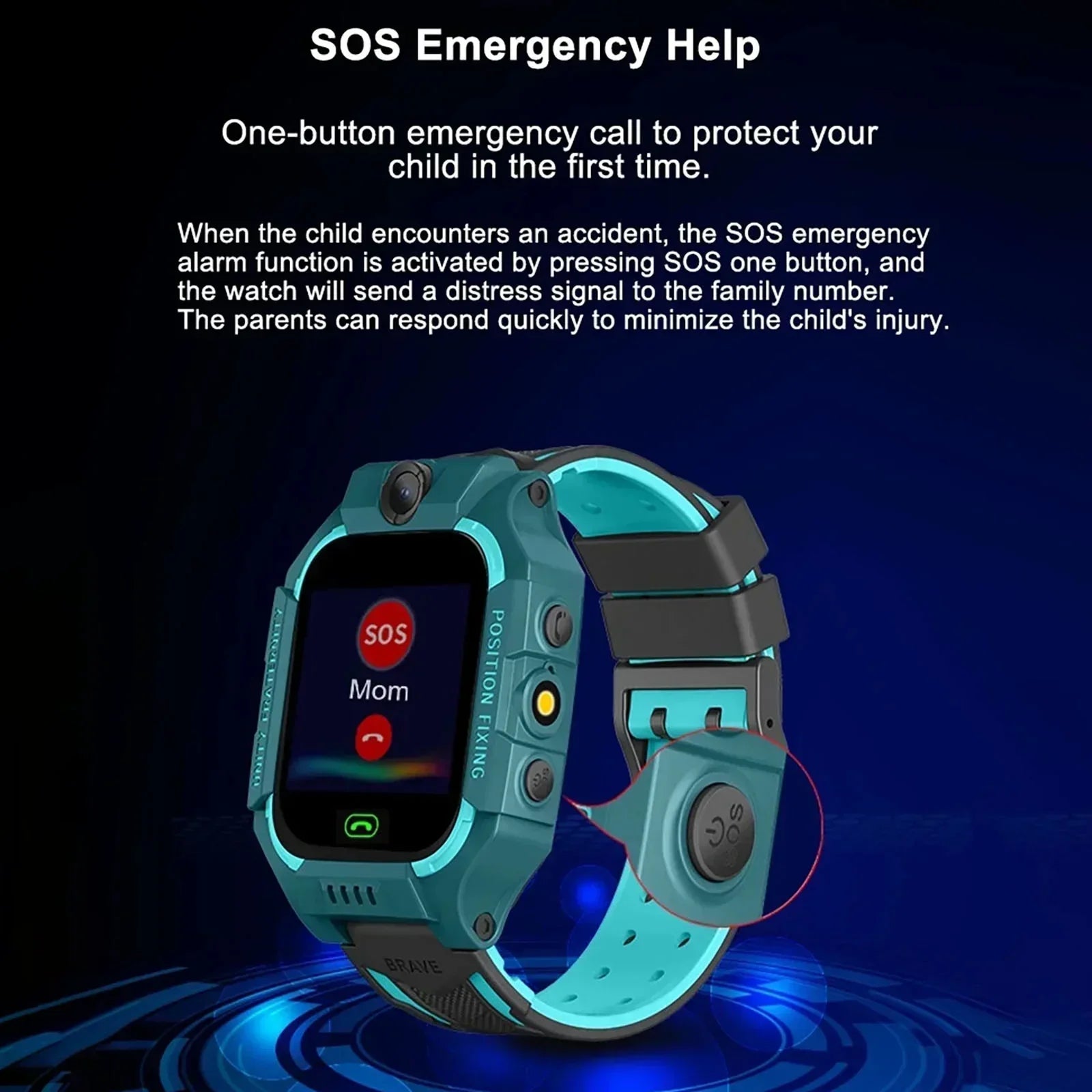 Children's GPS Watch with Location Tracking and Phone Function – Luna
