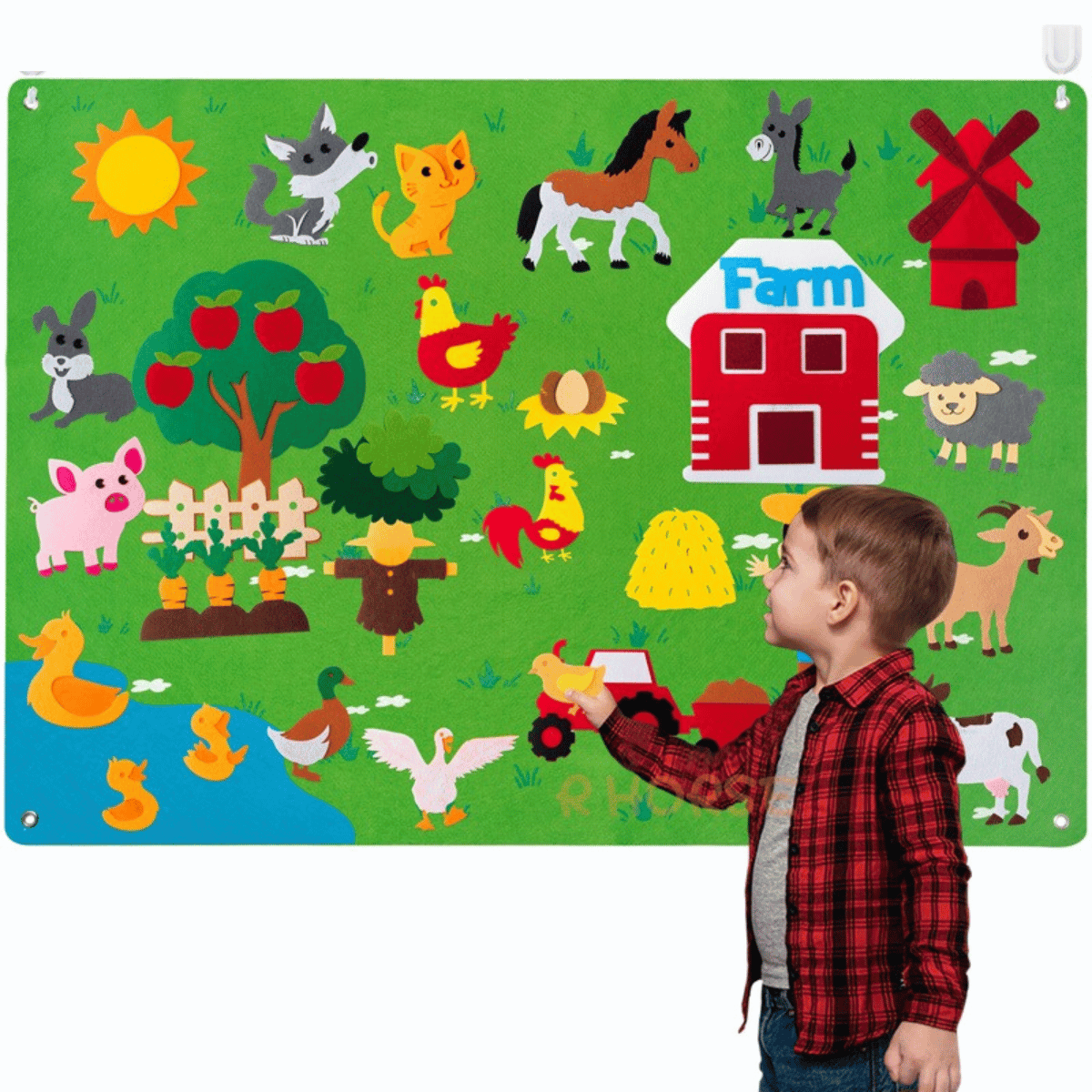 Toddler Felt Play Mat - FeltAdventure