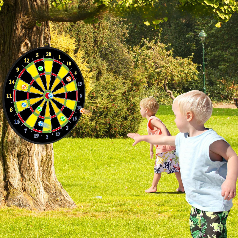 Large Children's Dartboard with Sticky Balls and Darts – PlayTarget