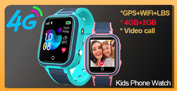GPS Children's Watch with Tracker - Video Calling & Waterproof