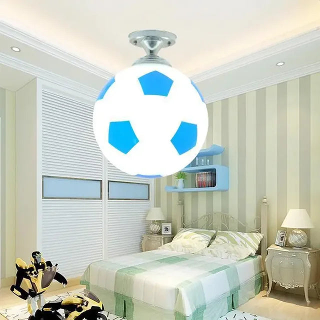 Playful Football Ceiling Light – GoalBright