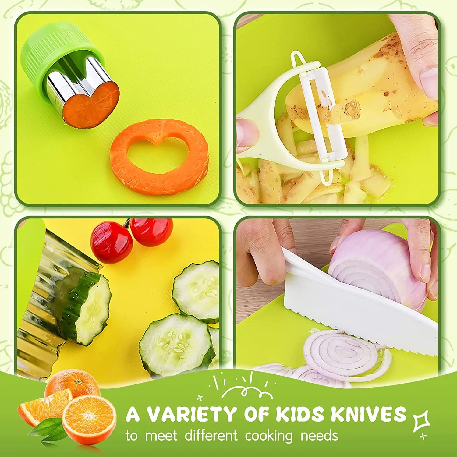 Junior Chef Set - Child-Friendly Kitchen Set | Safe Cutting
