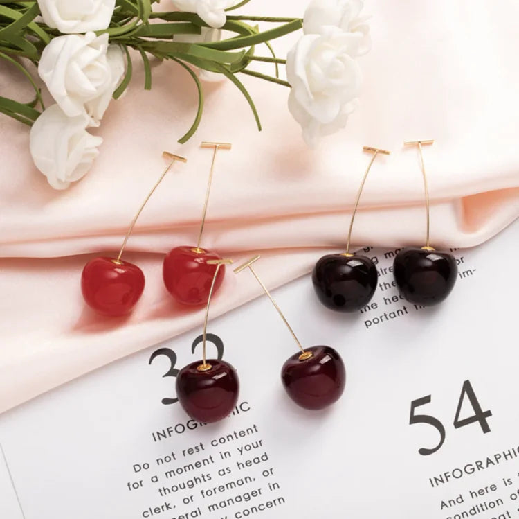 Red Cherry Earrings – Fleur