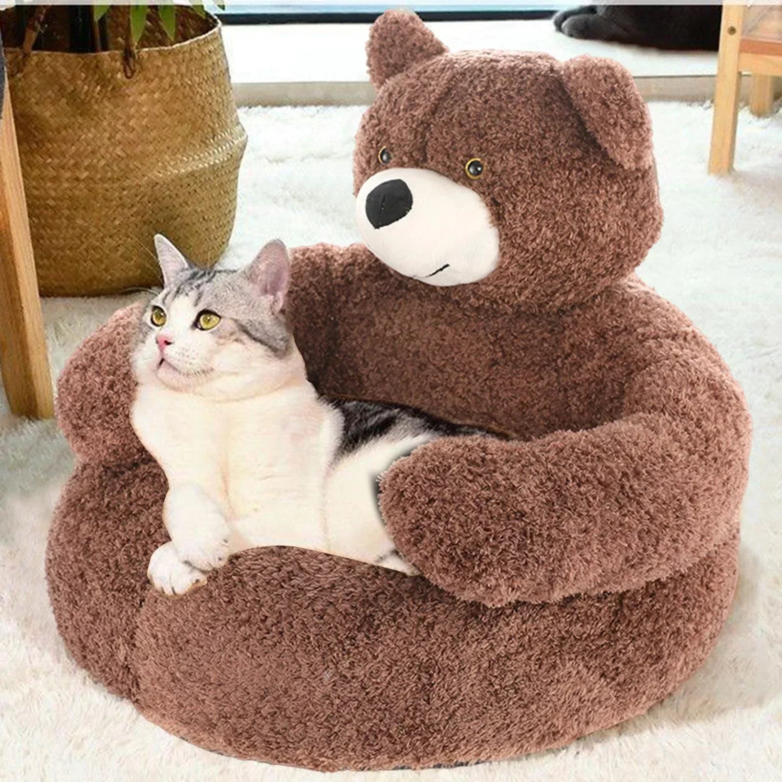 CuddleBear Cat Bed - For Ultimate Comfort and Coziness