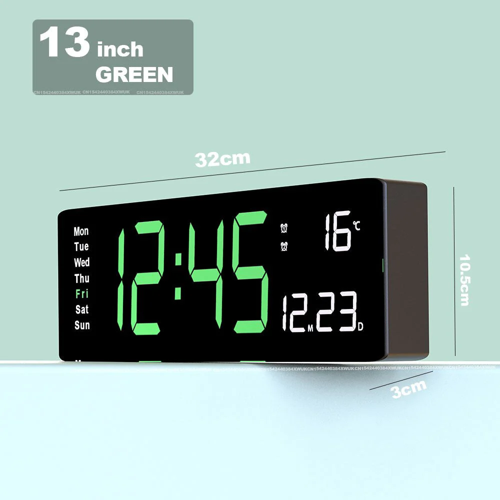 Colourful Acrylic Digital Clock | Modern LED Clock with USB