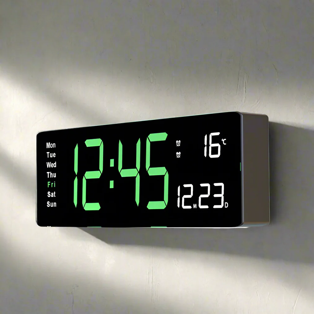 Colourful Acrylic Digital Clock | Modern LED Clock with USB