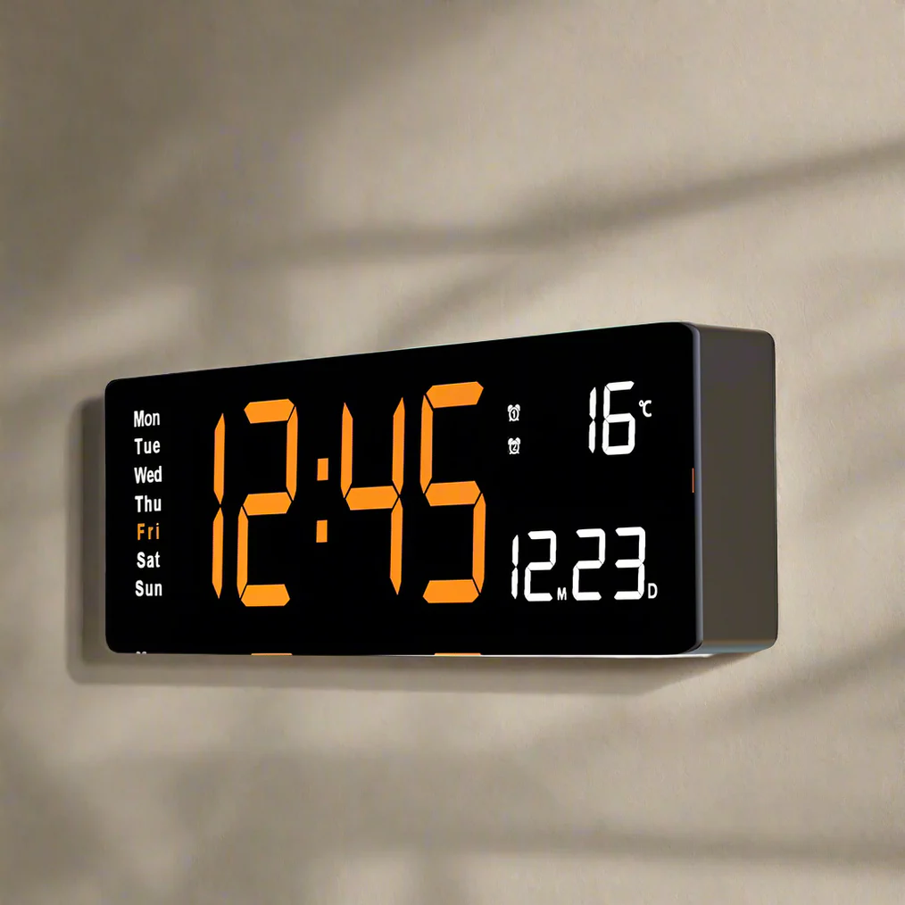 Colourful Acrylic Digital Clock | Modern LED Clock with USB