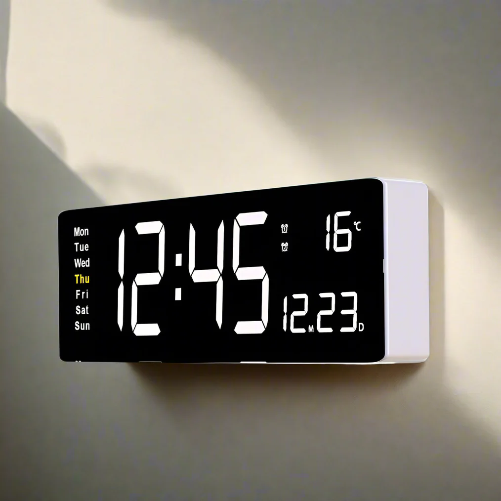 Colourful Acrylic Digital Clock | Modern LED Clock with USB
