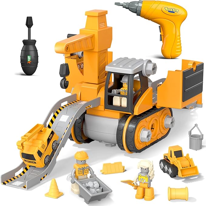 LittleBuilder Playset - Lorry, Digger & Crane