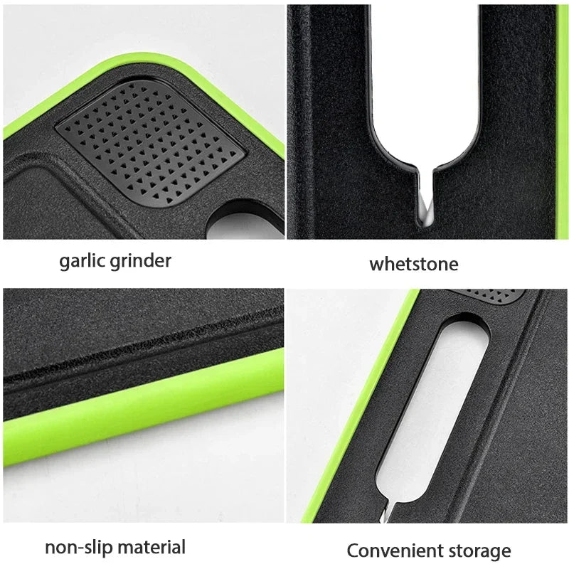 Double-Sided Cutting Board with Defrosting Plate - BladeBoard