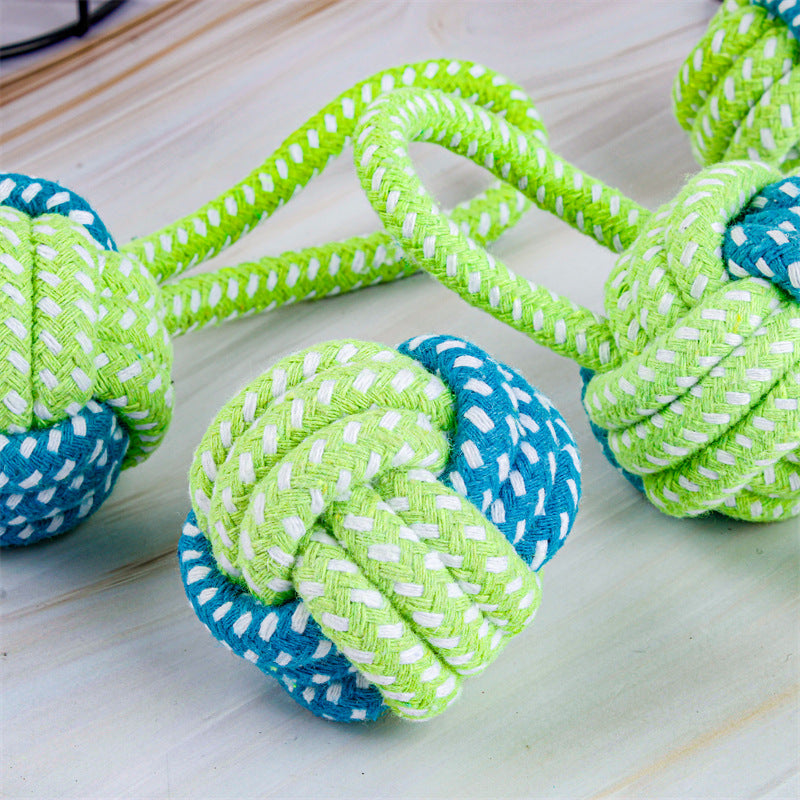 Dog Toy - Tug & Play Rope Ball
