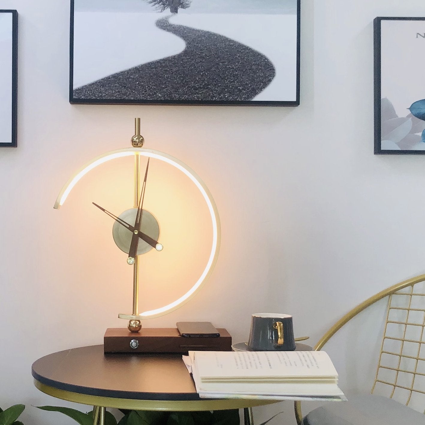 Luxe Rechargeable Lamp Clock - KyotoGlow