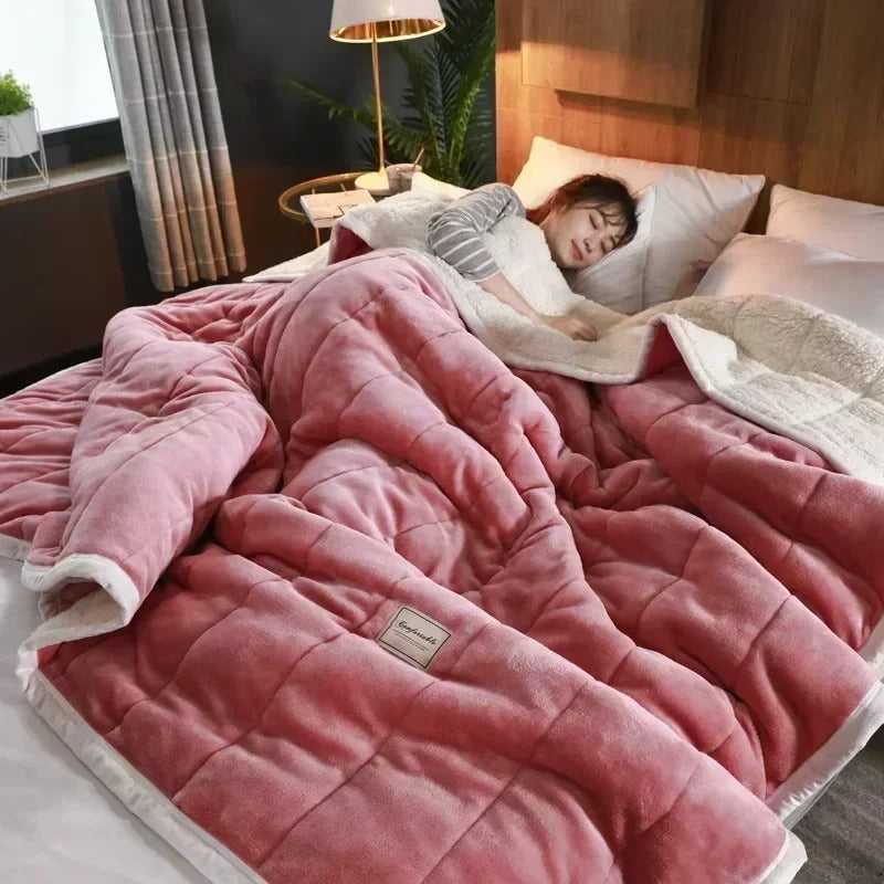 Coral Fleece Blanket | Warm & Comfortable | Autumn Winter