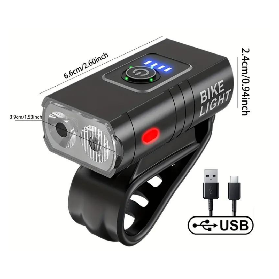 LED Bicycle Lights - 1000 & 500 Lumens | USB Rechargeable