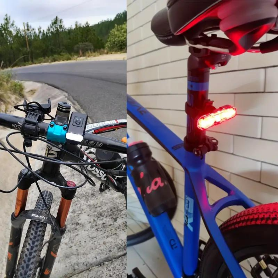 LED Bicycle Lights - 1000 & 500 Lumens | USB Rechargeable
