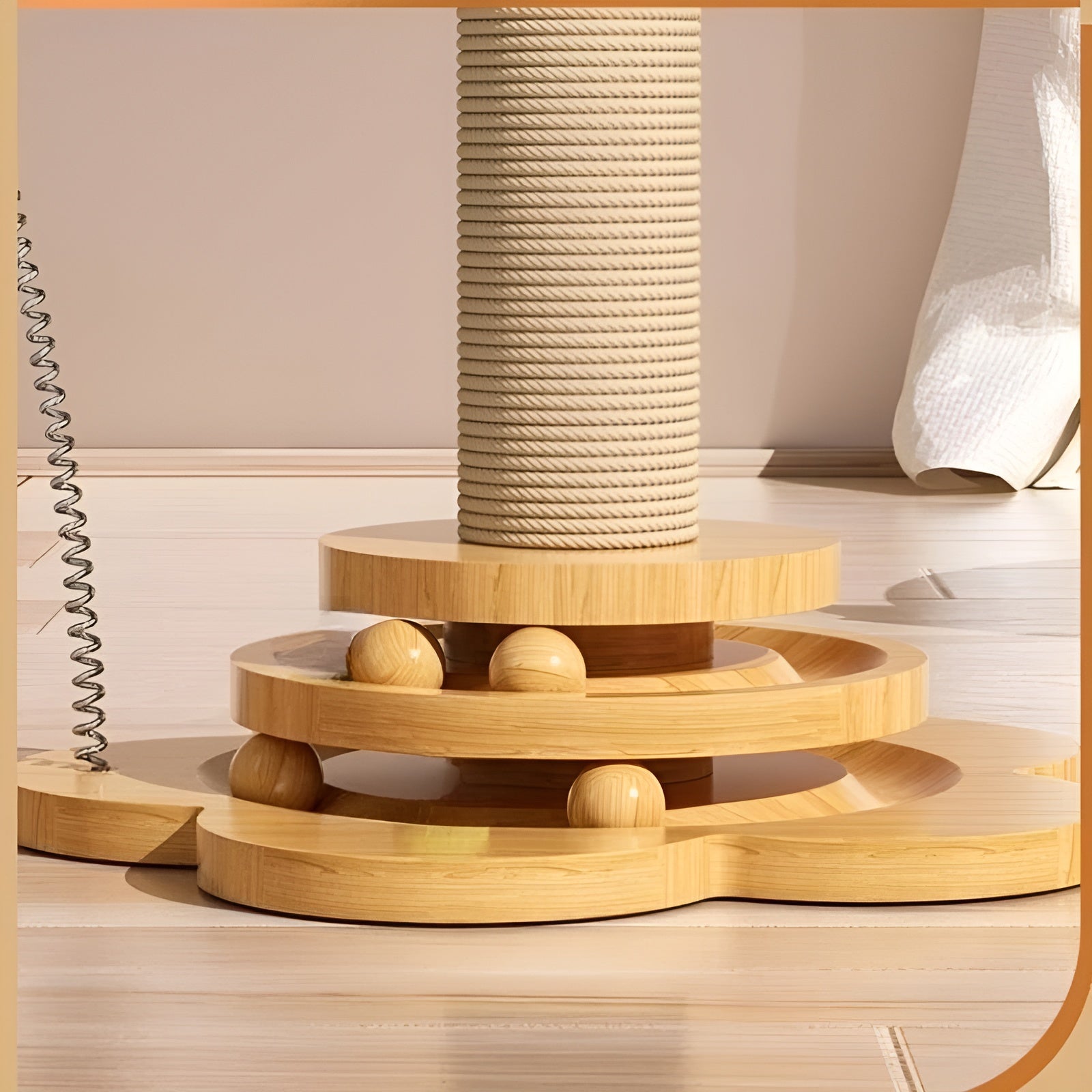 Wooden Play Balls for Cats - WoodPounce