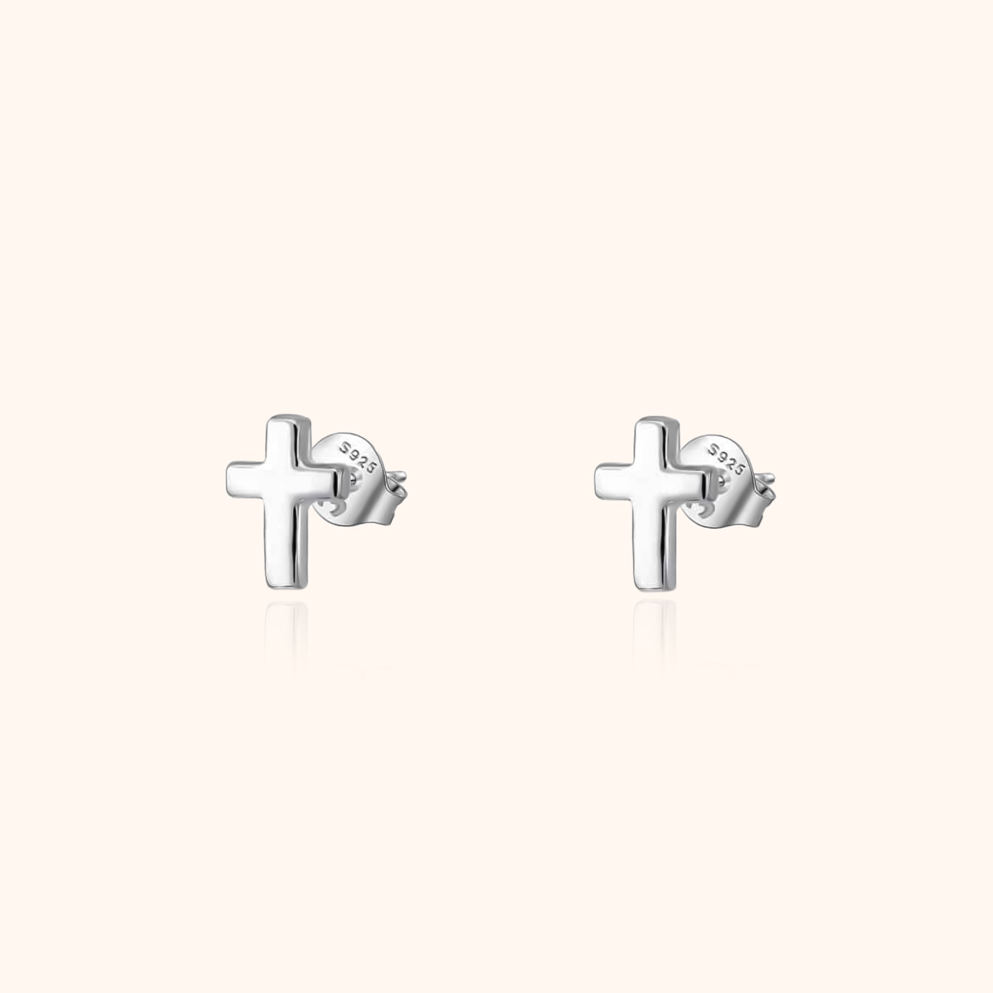 Subtle Cross Earrings – Lena