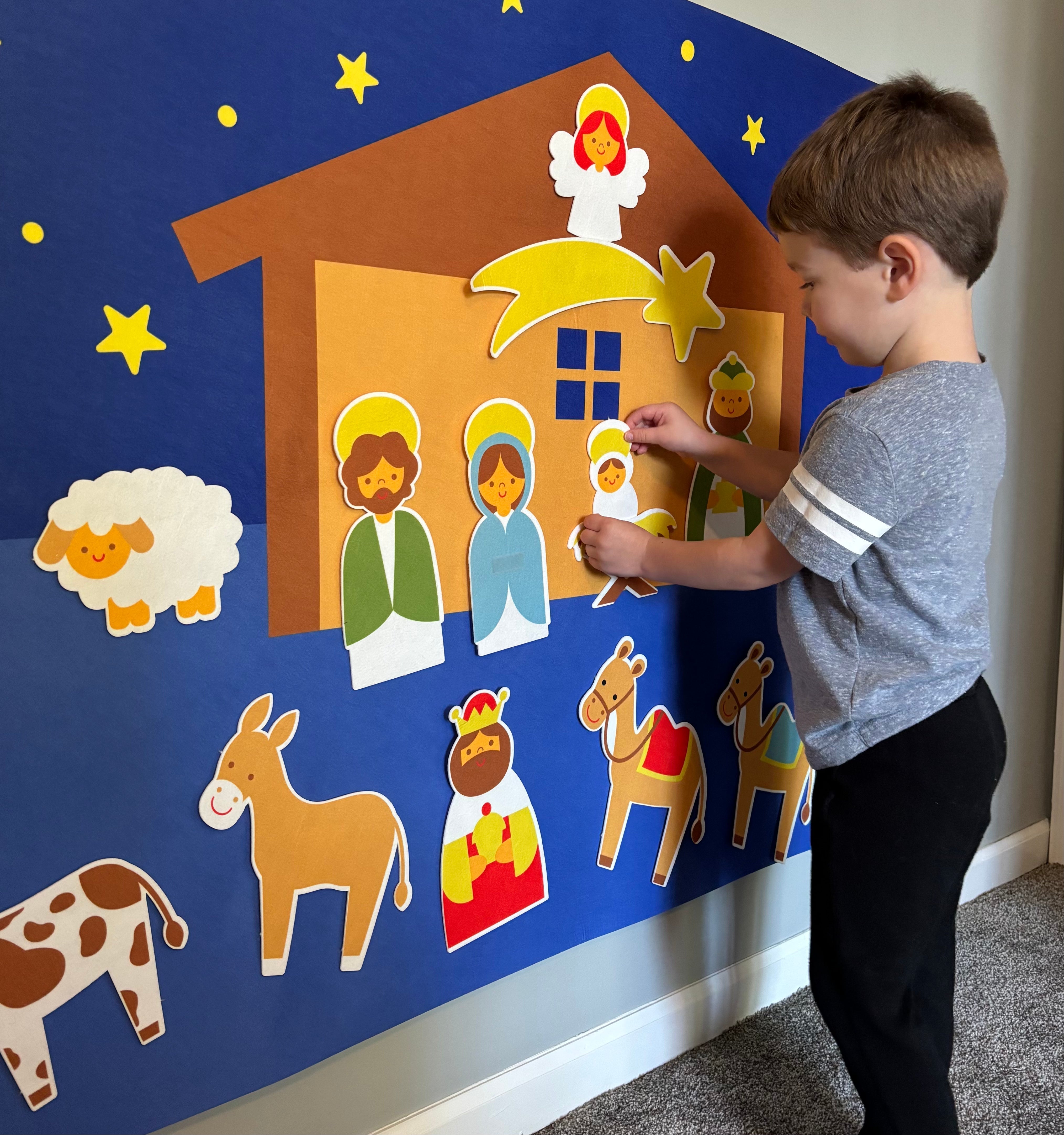 Felted Winter Christmas Nativity for Shared Fun and Tradition – KinderKerst