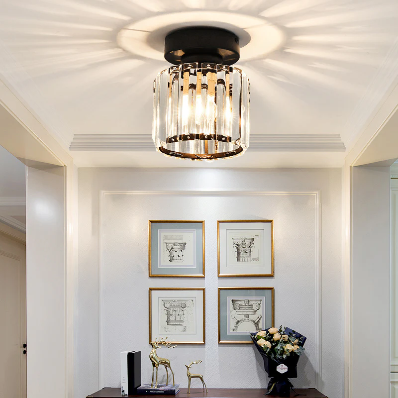 Modern Crystal Ceiling Light – CrystalGlow