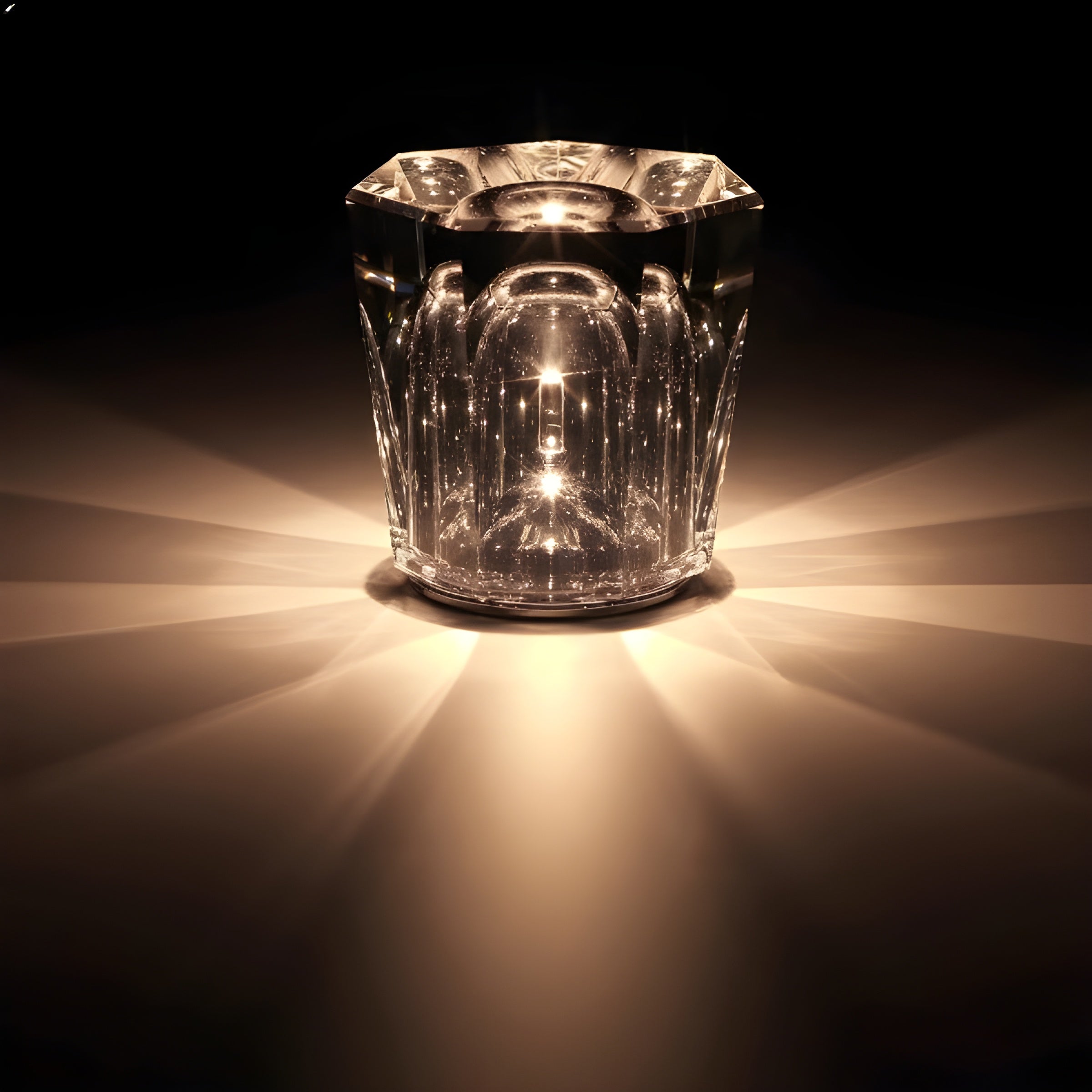 Luxurious Rechargeable Diamond Crystal Table Lamp – Lumière Diamant