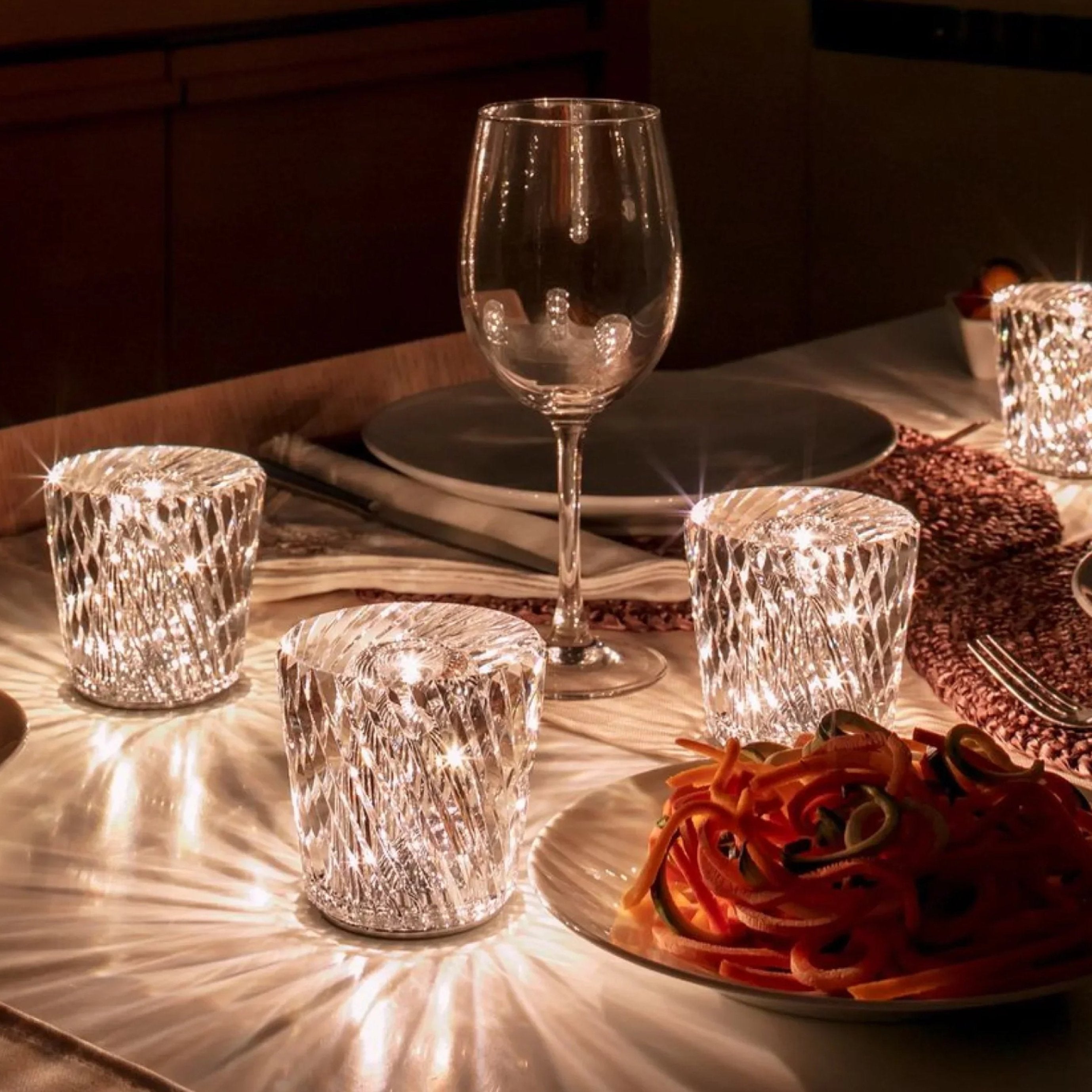 Luxurious Rechargeable Diamond Crystal Table Lamp – Lumière Diamant