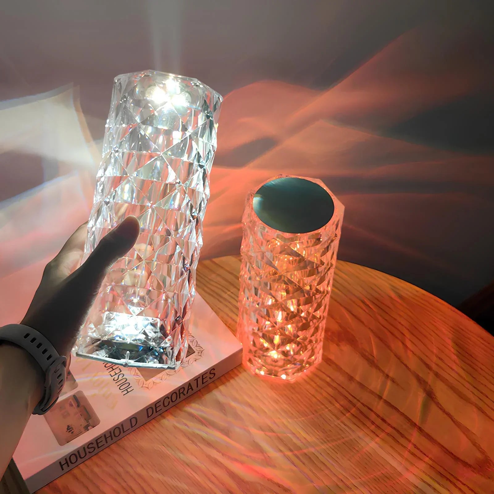 Crystal Table Lamp with Touch Control - Aurora